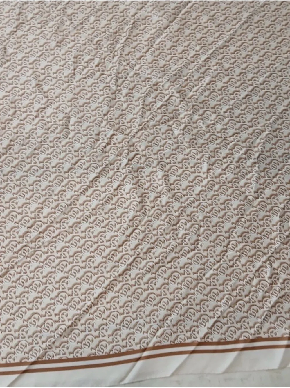 Coach Cream Coach Pattern Scarf